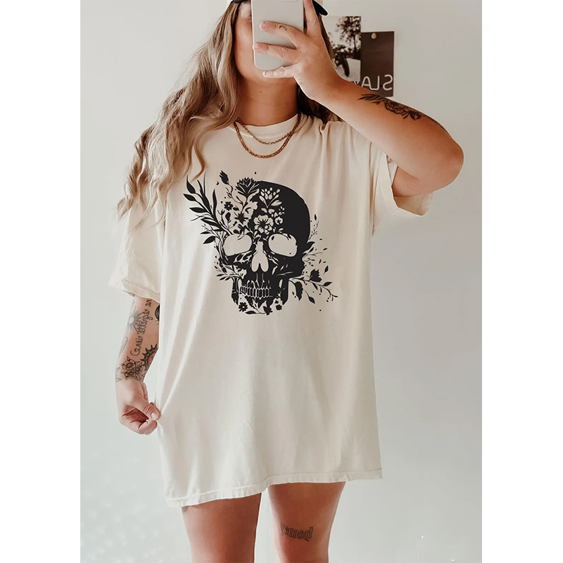 hongfeng designs halloween t shirts for women with spooky floral prints and comfy fit.